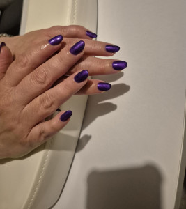 Photo de galerie - Une prestation de semi-permanent. Un beau violet.