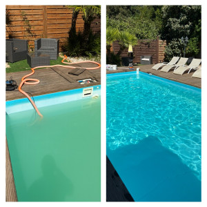 Photo de galerie - Rattrapage piscine verte 