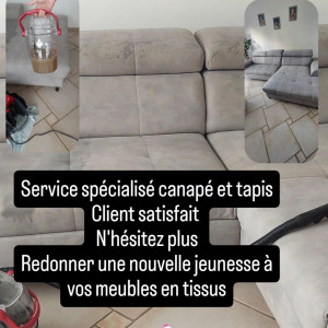 Photo de galerie - Nettoyage canapé  comme neuf