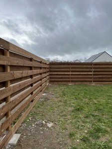 Photo de galerie - Réalisation d’une clôture bois 