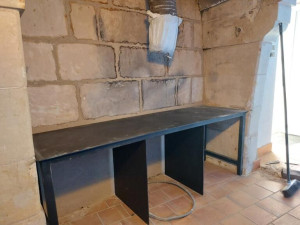 Photo de galerie - Réalisation d'une table pour pose d'un insert 