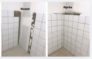 Photo de galerie - Pose de carrelage 