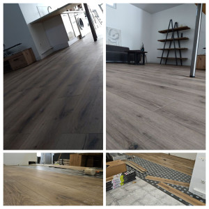 Photo de galerie - Pose de parquet PVC 