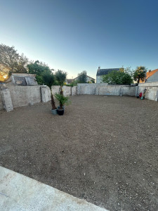 Photo de galerie - Aménagement jardin préparation sol pour pelouse 
