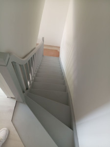 Photo de galerie - Résine escalier 