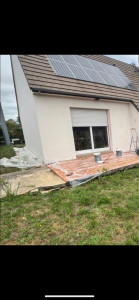 Photo de galerie - Peinture façade, gouttière,cache moineau, nettoyage de toiture 