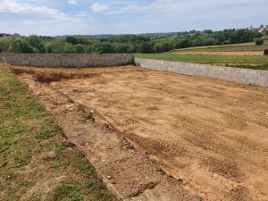 Photo de galerie - Terrassement  avant mise en terre végétale 