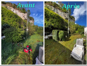 Photo de galerie - Nettoyage jardin et taille de haie