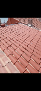 Photo de galerie - Remplacement toiture plaque fibro ciment et tuiles 