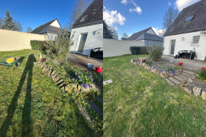 Photo de galerie - Avant/après désherbage  
