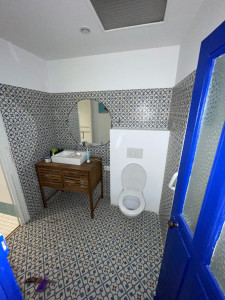 Photo de galerie - Création d'un toilette suspendu/carrelage