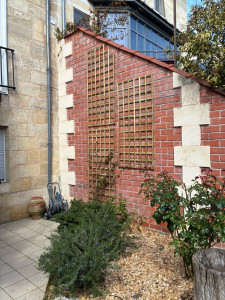 Photo de galerie - Pose de treillis pour jasmin 