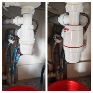 Photo de galerie - Remplacement siphon par neo air anti refoulement et bruit