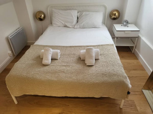 Photo de galerie - Nettoyage et lits pour une location saisonnière.