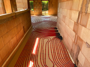 Photo de galerie - Pose d’un plancher chauffant 