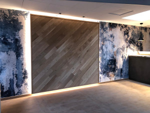 Photo de galerie - Papier peint / décoration murale en bois 