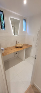 Photo de galerie - Fin de chantier renovation salle de bain 