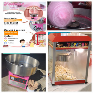 Photo de galerie - Location machine à barbe à papa et pop corn