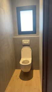 Photo de galerie - Pose bâti support + cuvette suspendu 