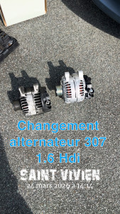 Photo de galerie - Changement alternateur 