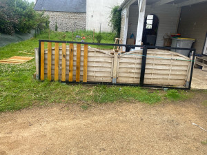 Photo de galerie - Création d’un portail coulissant 