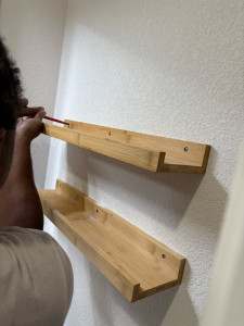 Photo de galerie - Installation étagère 