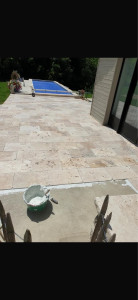 Photo de galerie - Montage piscine et carrelage 