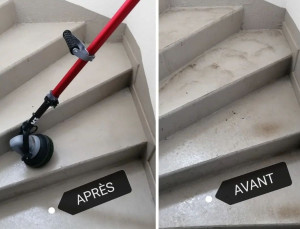 Photo de galerie - Nettoyage escalier 