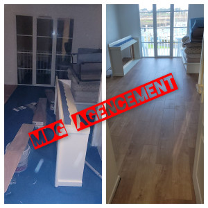 Photo de galerie - Pose de parquet flottant 