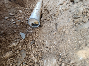 Photo de galerie - Débouchage canalisation avec travaux de terrassement.