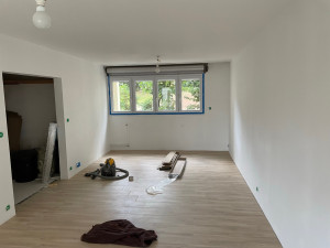 Photo de galerie - Pose de parquet avec démolition du carrelage de précédent