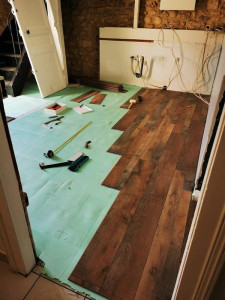 Photo de galerie - Pose de parquet