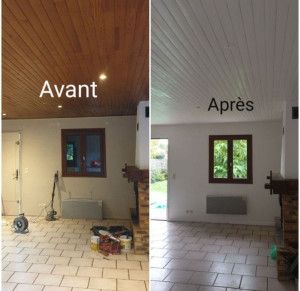 Photo de galerie - Peinture intérieure... avant après 