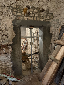Photo de galerie - Création d’ouverture dans du moellons