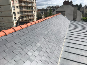 Photo de galerie - Remplacement couverture ardoise 