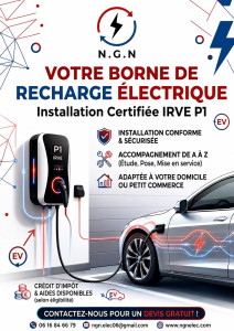 Photo de galerie - Installation de borne de recharge IRVE 