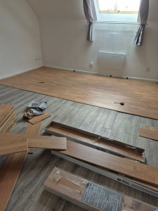 Photo de galerie - Pose de parquet - Revêtement de sol