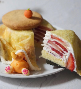 Photo de galerie - Crêpes fantaisie à la fraise ?