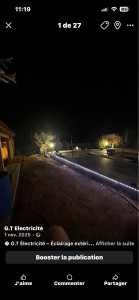 Photo de galerie - Réalisation d’éclairage extérieur 