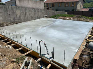 Photo de galerie - Coulage de la dalle de 90 m2 