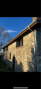 Photo de galerie - Redressage de la bordure et pose des gouttières en zinc