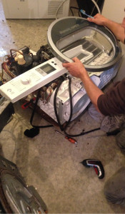 Photo de galerie - Démontage complet sèche linge pour révision et entretien 