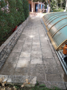 Photo de galerie - Dallage avant intervention 