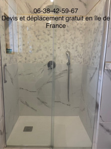 Photo de galerie - Création de douche à l’italienne 