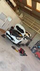 Photo de galerie - Changement amortisseur, coupelle et biellette de barre stabilisatrice 