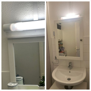 Photo de galerie - Changement mirroirs salle de bain.