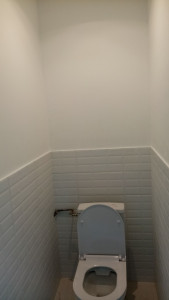 Photo de galerie - Création d'un WC + pose de faïence et peinture. ?