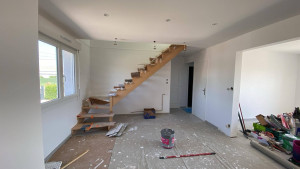Photo de galerie - Ratissage complet des murs + peinture 
