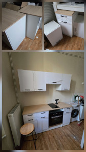 Photo de galerie - Montage cuisine en kit et installation 