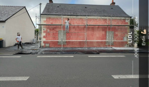 Photo de galerie - Préparation de l’enduit gratté